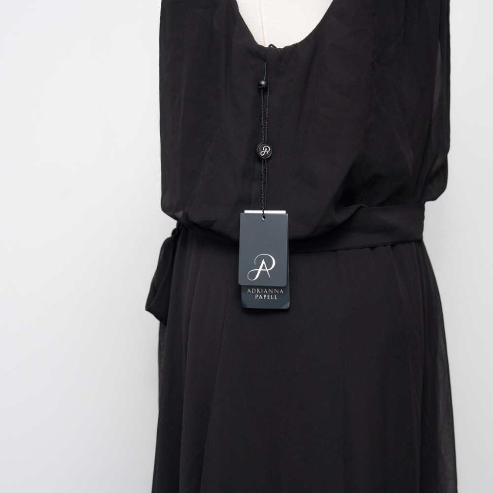 Adrianna Papell - Chiffon Overlay Jumpsuit - Picture 11 of 14